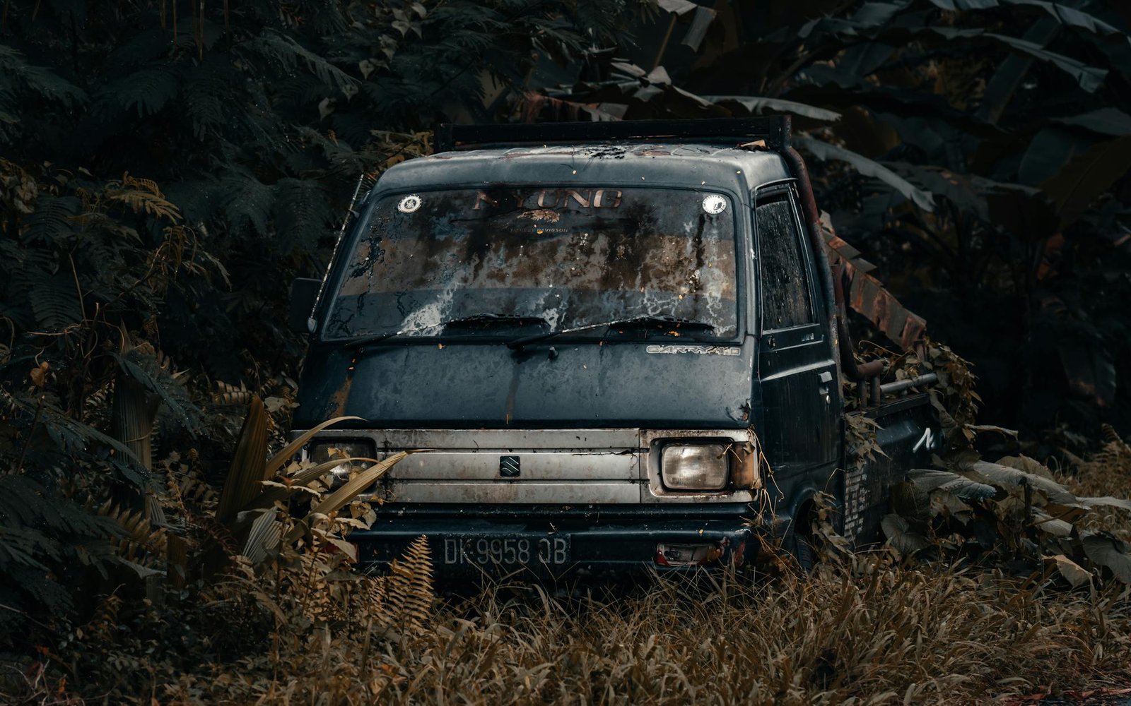 Damaged vehicle after an accident (non-graphic)